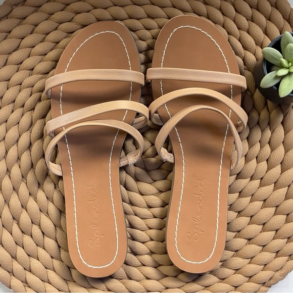 Splendid Shoes - NWOT Splendid Sandals “Meaghan” Light Brown Strappy Sandals size 5.5